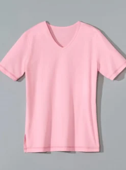 Kurzarmshirt mit Seitenschlitzen