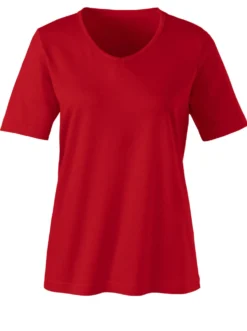Kurzarmshirt mit V-Ausschnitt