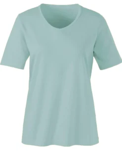 Kurzarmshirt mit V-Ausschnitt
