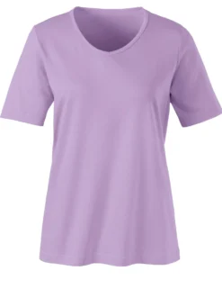 Kurzarmshirt mit V-Ausschnitt