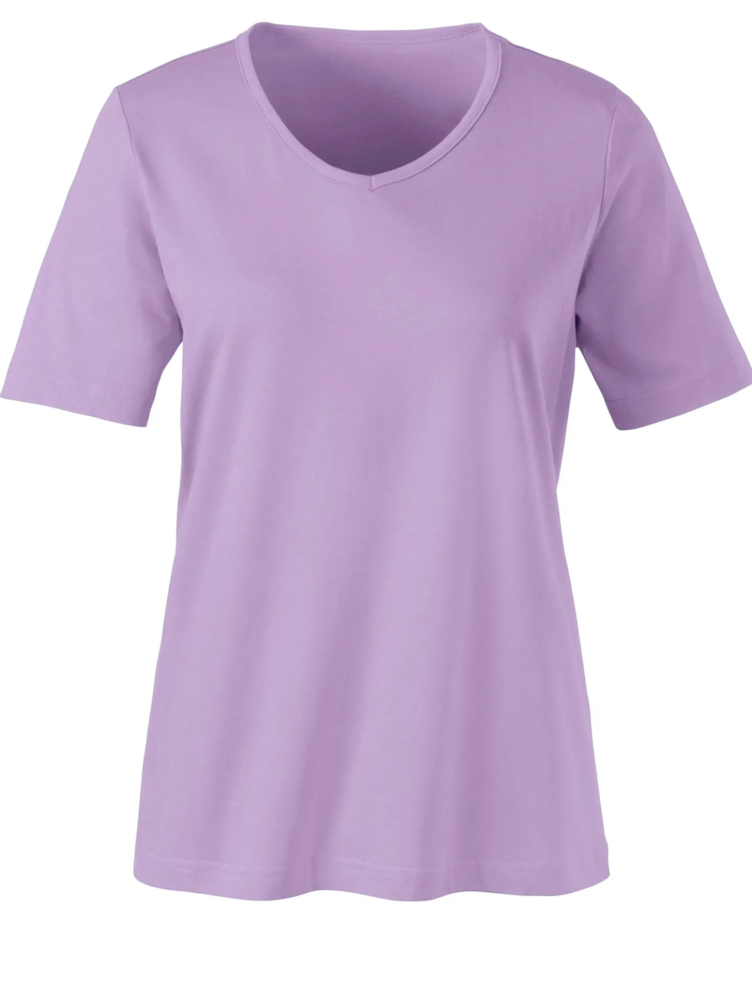 Kurzarmshirt mit V-Ausschnitt