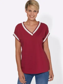 Kurzarmshirt mit Zierband