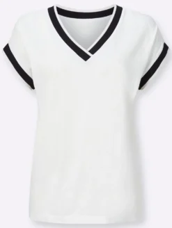Kurzarmshirt mit Zierband