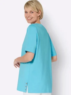 Kurzarmshirt mit Zierplättchen