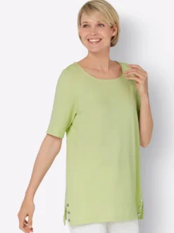 Kurzarmshirt mit Zierplättchen