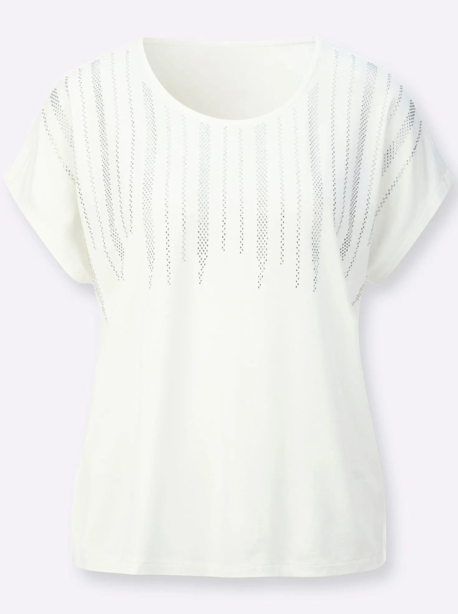 Kurzarmshirt mit Ziersteinchen
