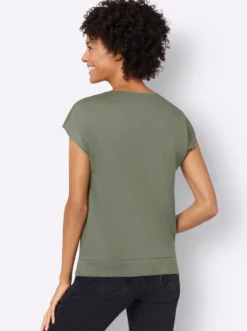 Kurzarmshirt Saum in Knoten-Optik
