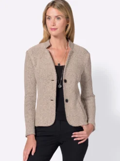 Kurzblazer in Bouclé-Qualität