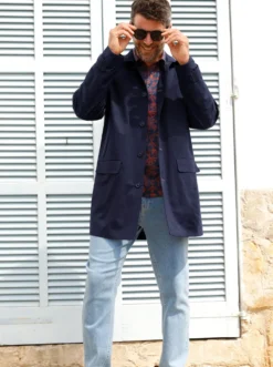 Kurzmantel in Twill-Qualität, gefüttert