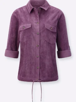 Langarm-Bluse aus Cord