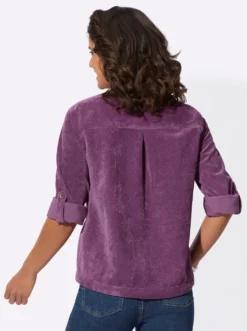Langarm-Bluse aus Cord
