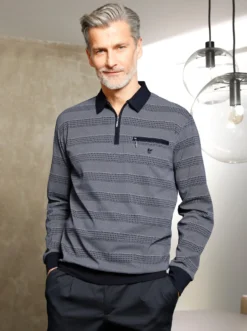 Langarm-Poloshirt