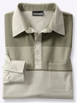 Langarm-Poloshirt