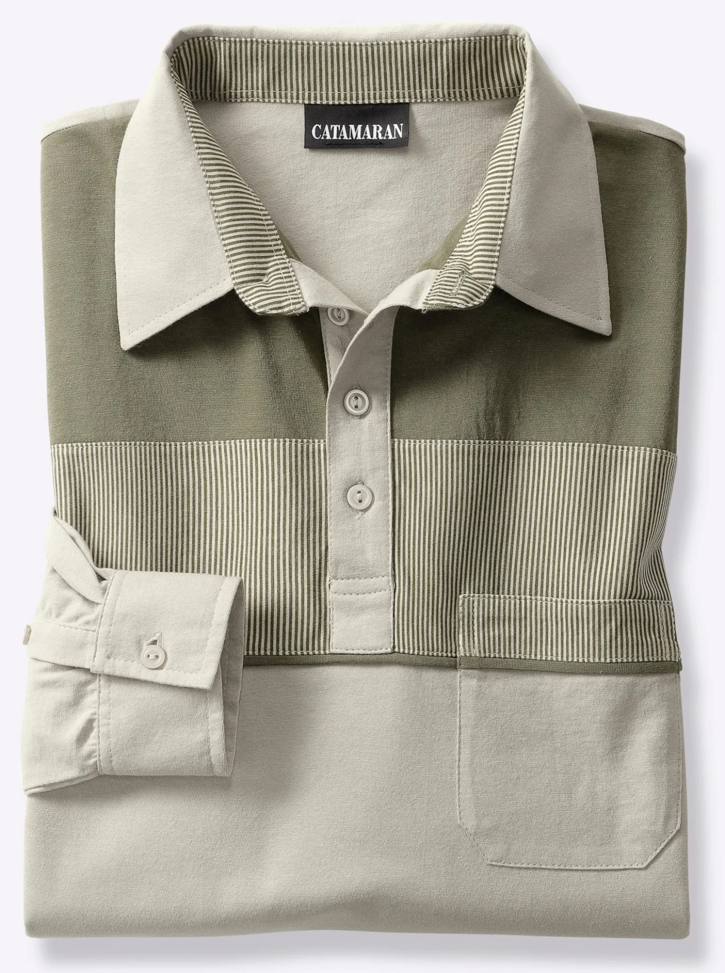 Langarm-Poloshirt