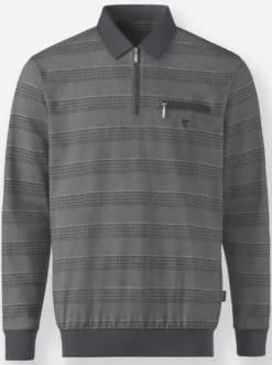 Langarm-Poloshirt