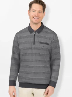 Langarm-Poloshirt