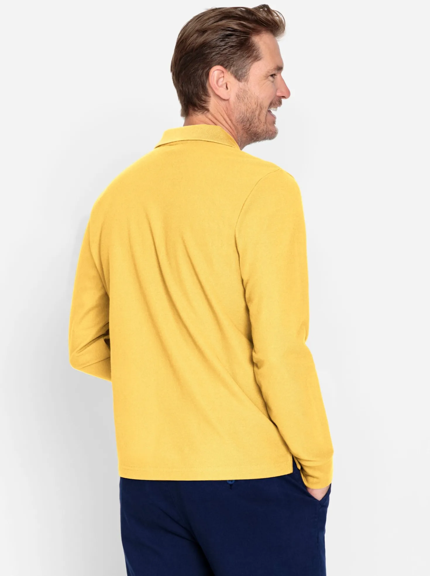 Langarm-Poloshirt