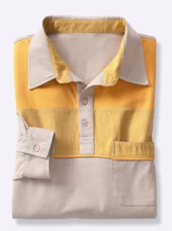 Langarm-Poloshirt