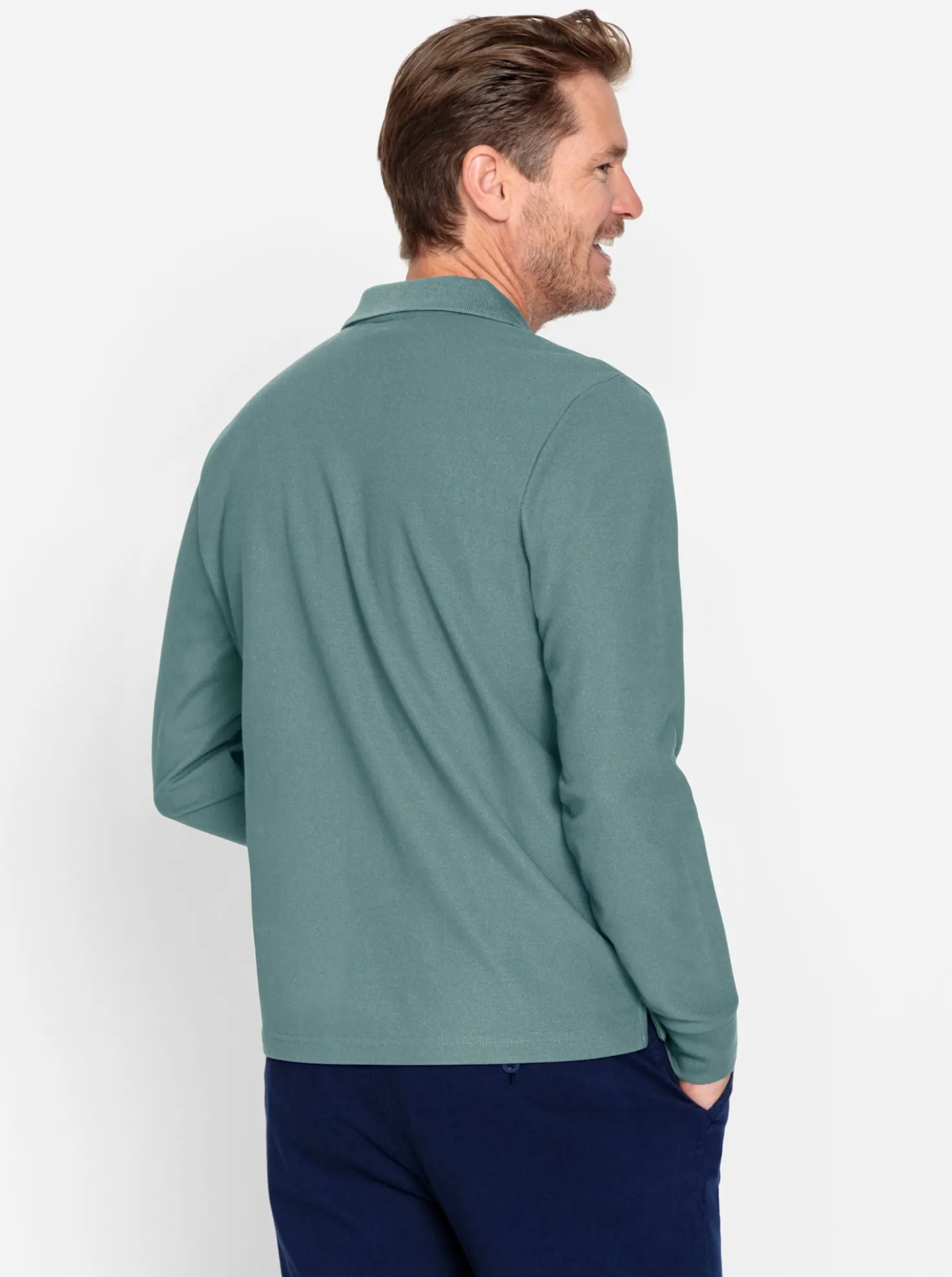 Langarm-Poloshirt