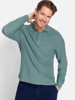 Langarm-Poloshirt