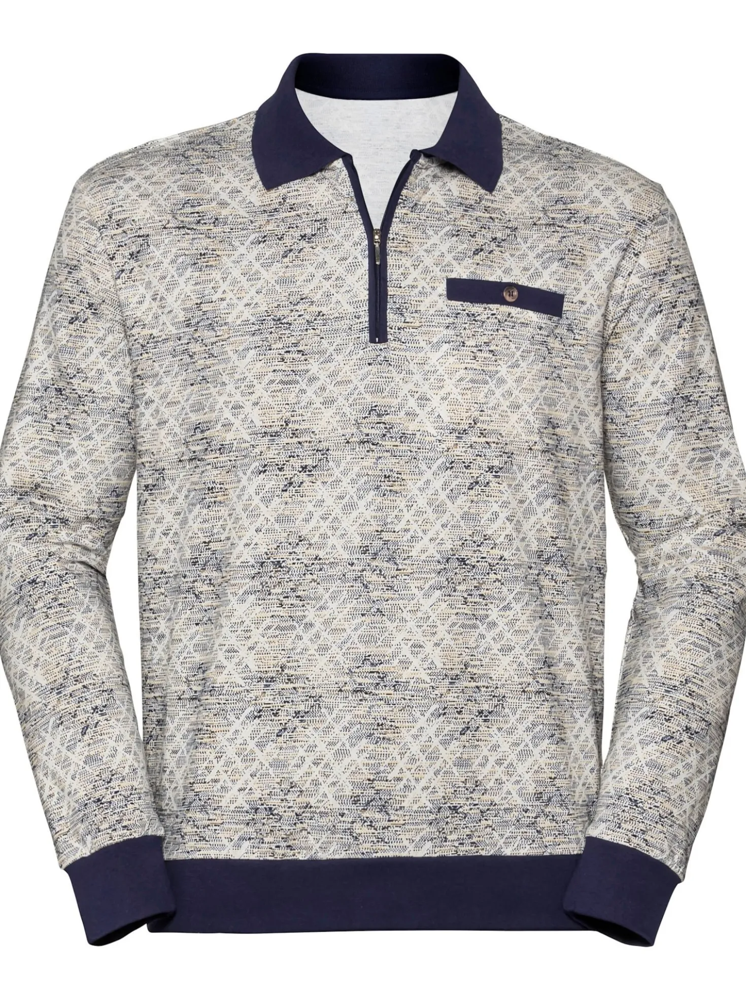 Langarm-Poloshirt