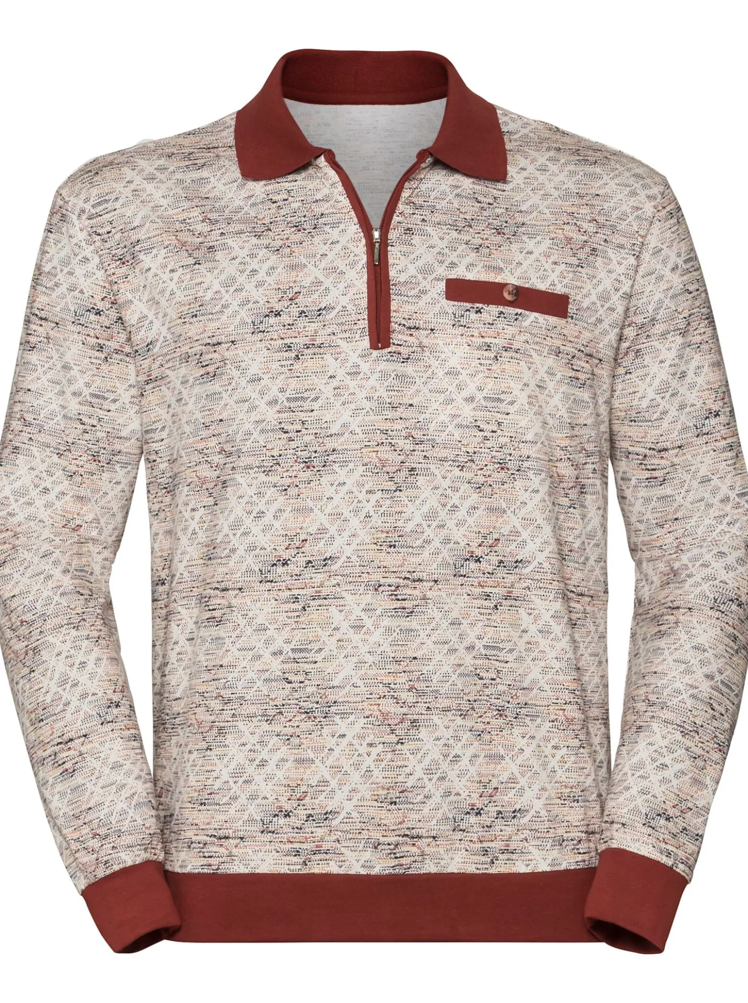 Langarm-Poloshirt