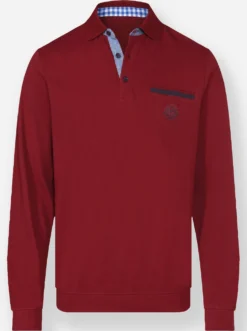Langarm-Poloshirt in Pikee-Qualität