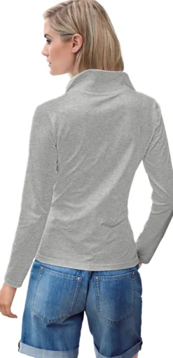 Langarm-Poloshirt in Pikee-Qualität