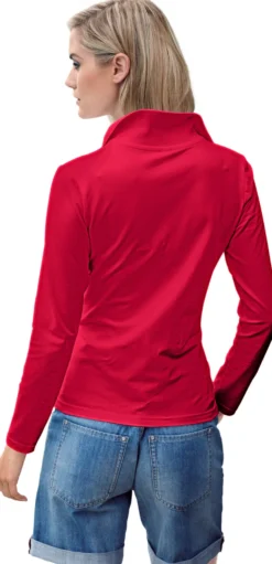 Langarm-Poloshirt in Pikee-Qualität