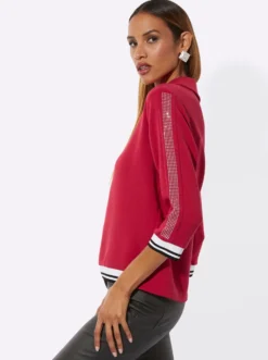 Langarm-Poloshirt mit Modal (TENCEL)