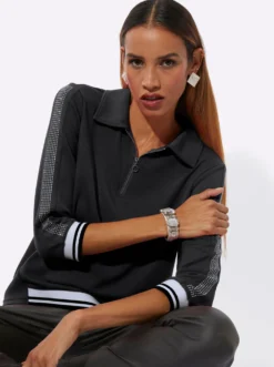 Langarm-Poloshirt mit Modal (TENCEL)
