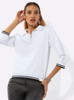 Langarm-Poloshirt mit Modal (TENCEL)