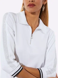 Langarm-Poloshirt mit Modal (TENCEL)