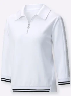 Langarm-Poloshirt mit Modal (TENCEL)