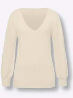 Langarm-Pullover aus Flauschgarn