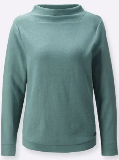 Langarm-Pullover aus reiner Baumwolle