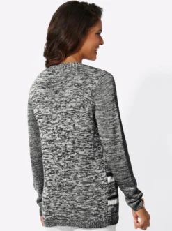 Langarm-Pullover im Ringel-Dessin