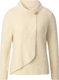 Langarm-Pullover in asymmetrischer Lagen-Optik