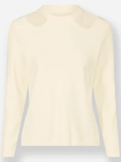 Langarm-Pullover mit Cut-outs