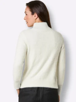 Langarm-Pullover mit Glanzgarn