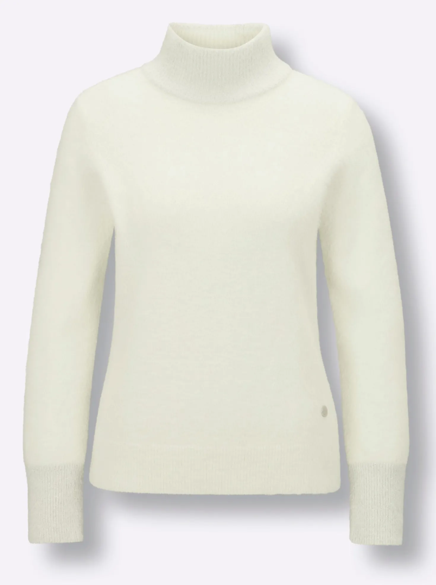Langarm-Pullover mit Glanzgarn