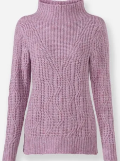 Langarm-Pullover mit Kelchkragen