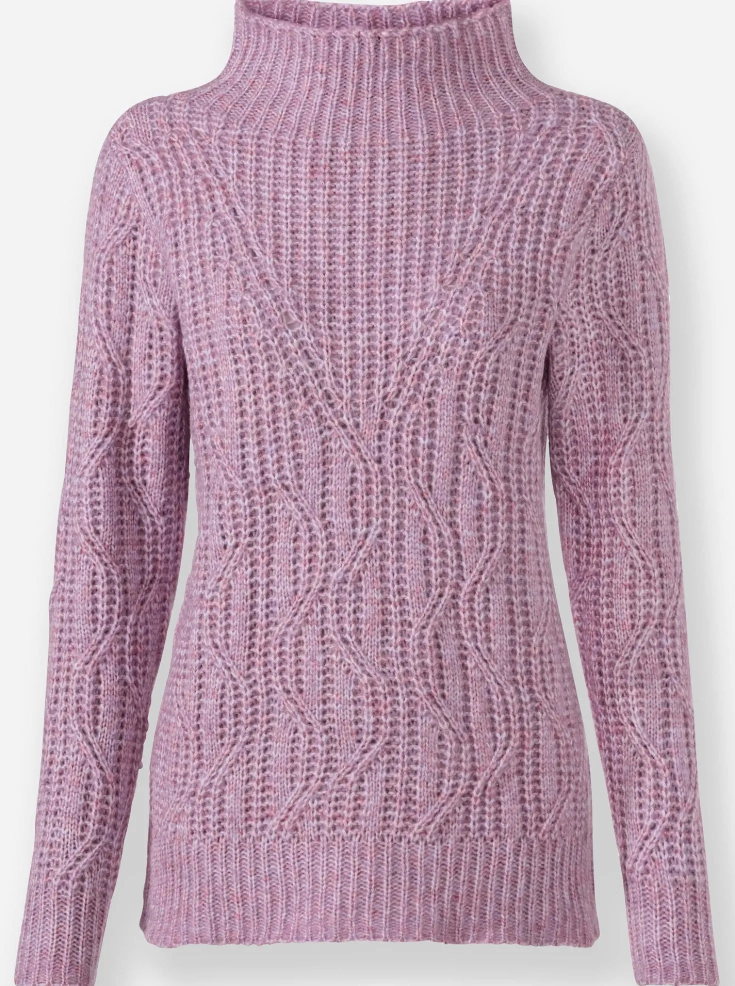 Langarm-Pullover mit Kelchkragen