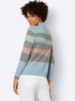 Langarm-Pullover mit Ripp-Abschlüssen, kuschelig
