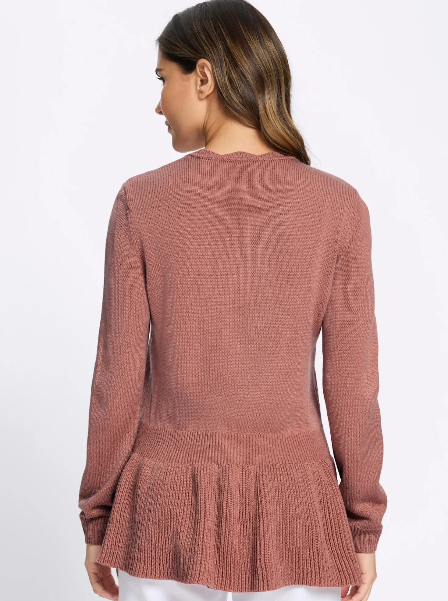 Langarm-Pullover mit Ripp-Abschlüssen