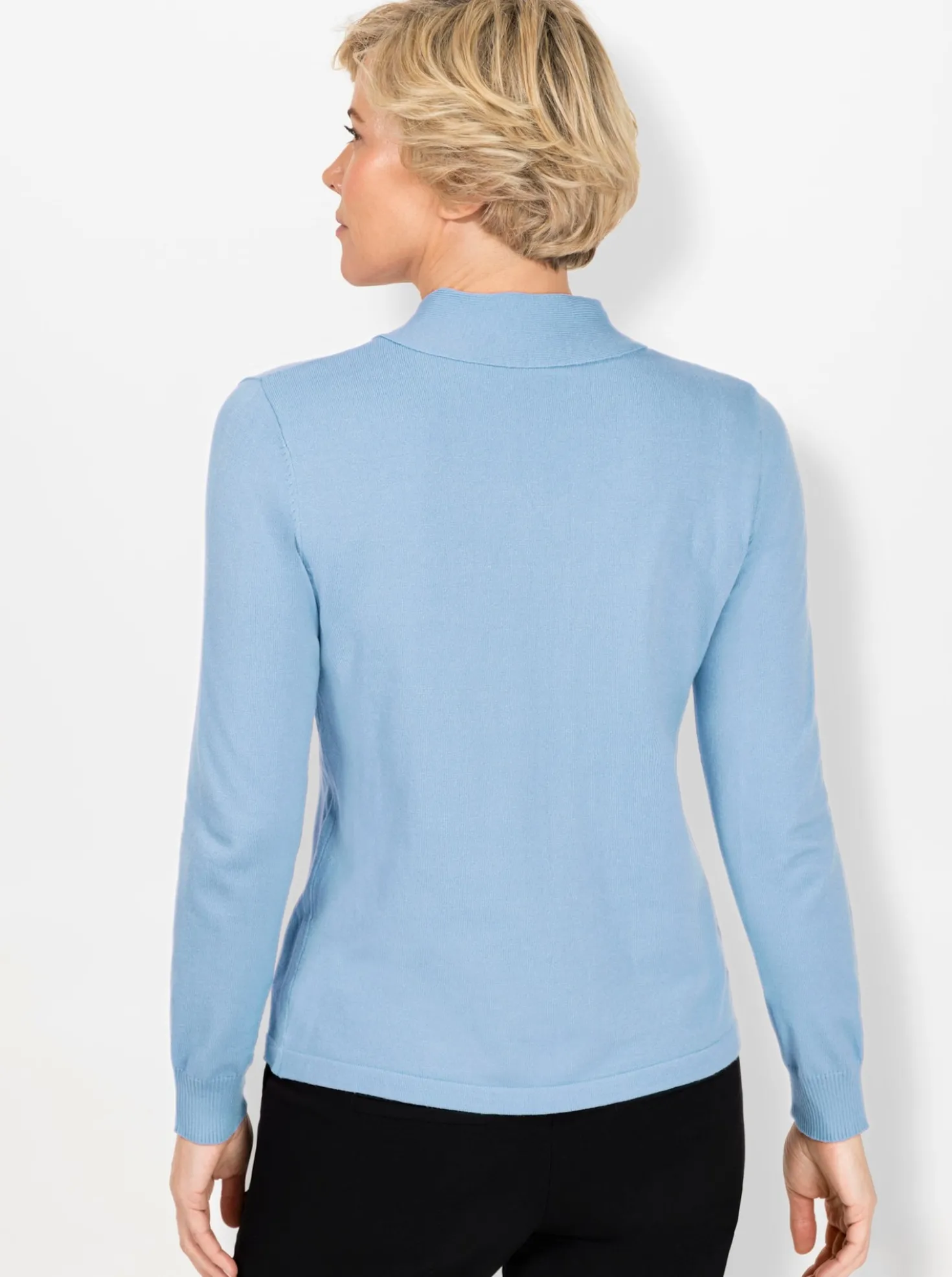 Langarm-Pullover mit Schluppe
