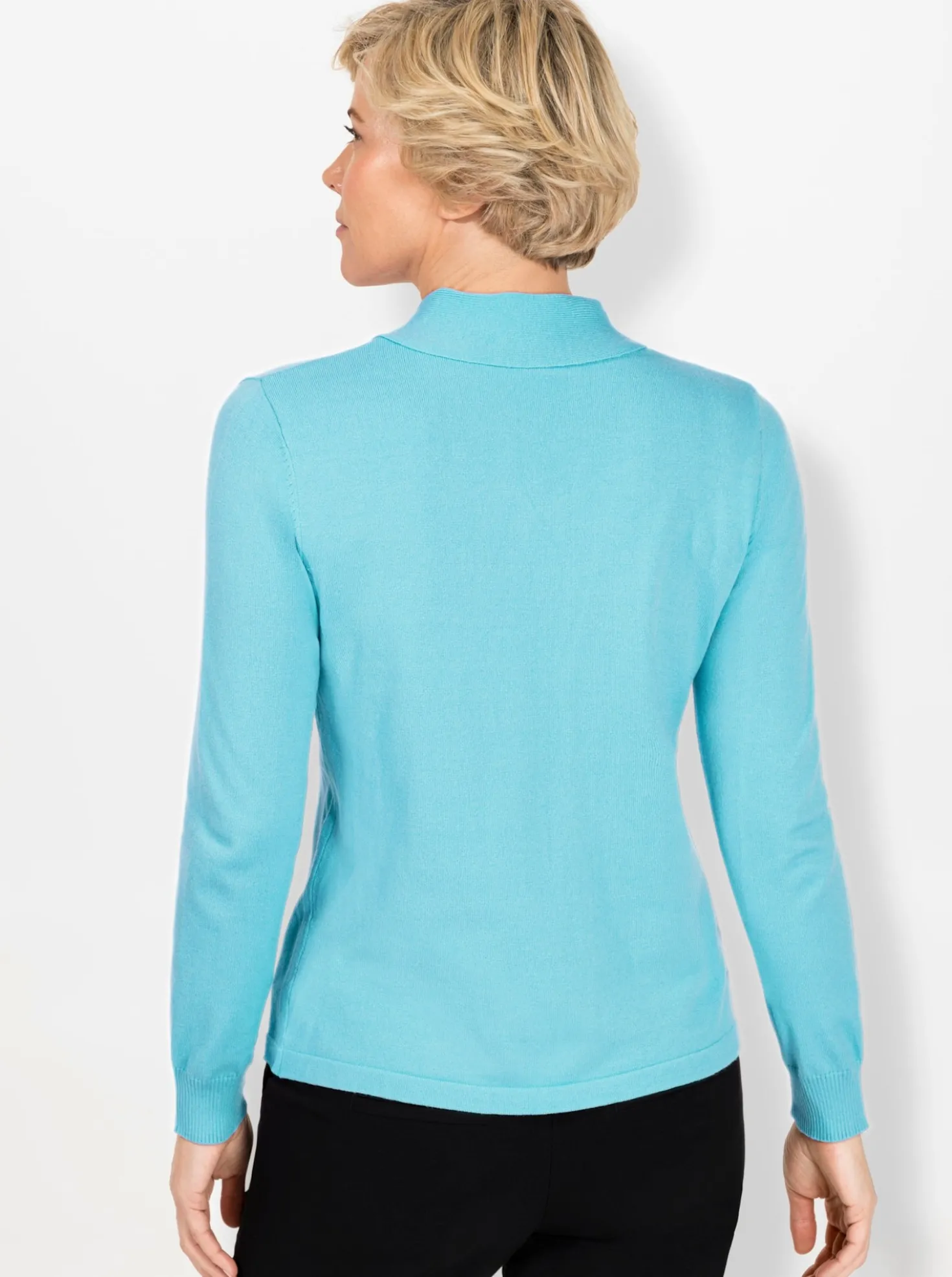 Langarm-Pullover mit Schluppe