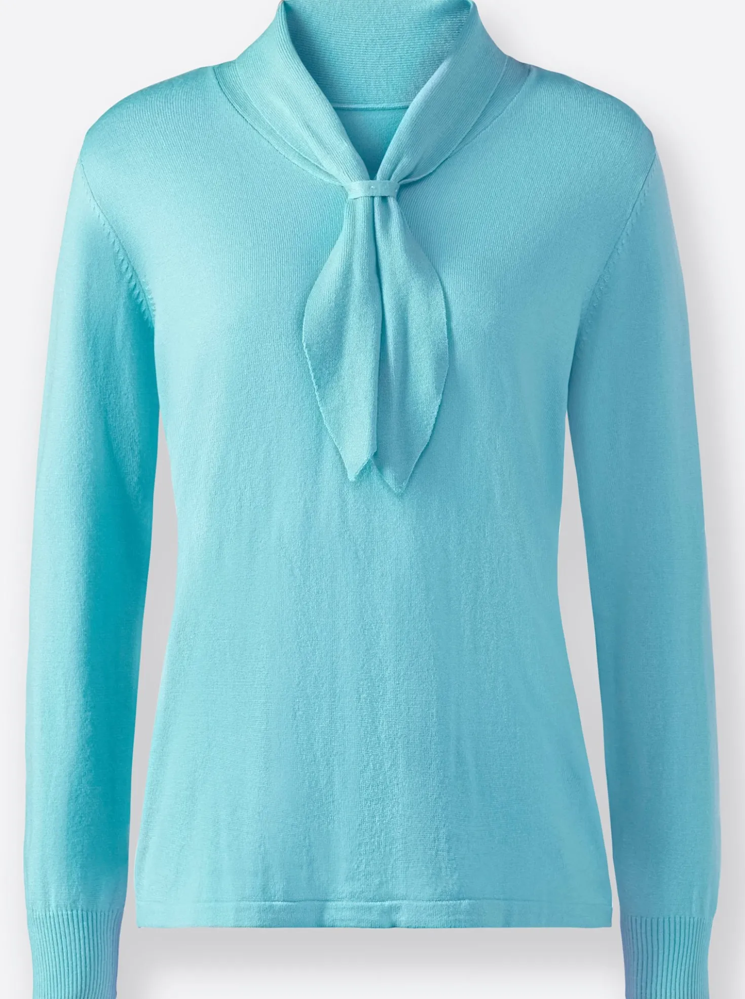 Langarm-Pullover mit Schluppe