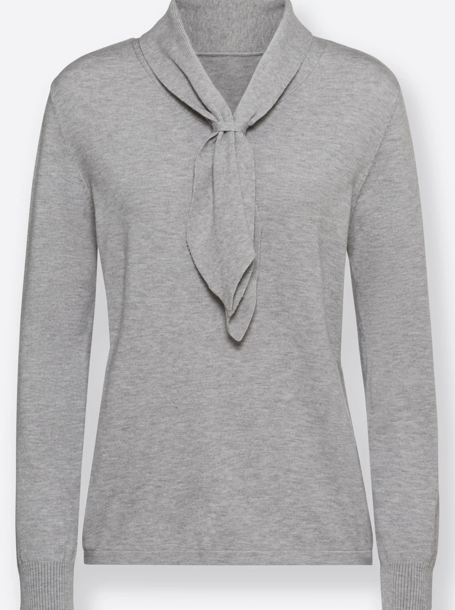Langarm-Pullover mit Schluppe