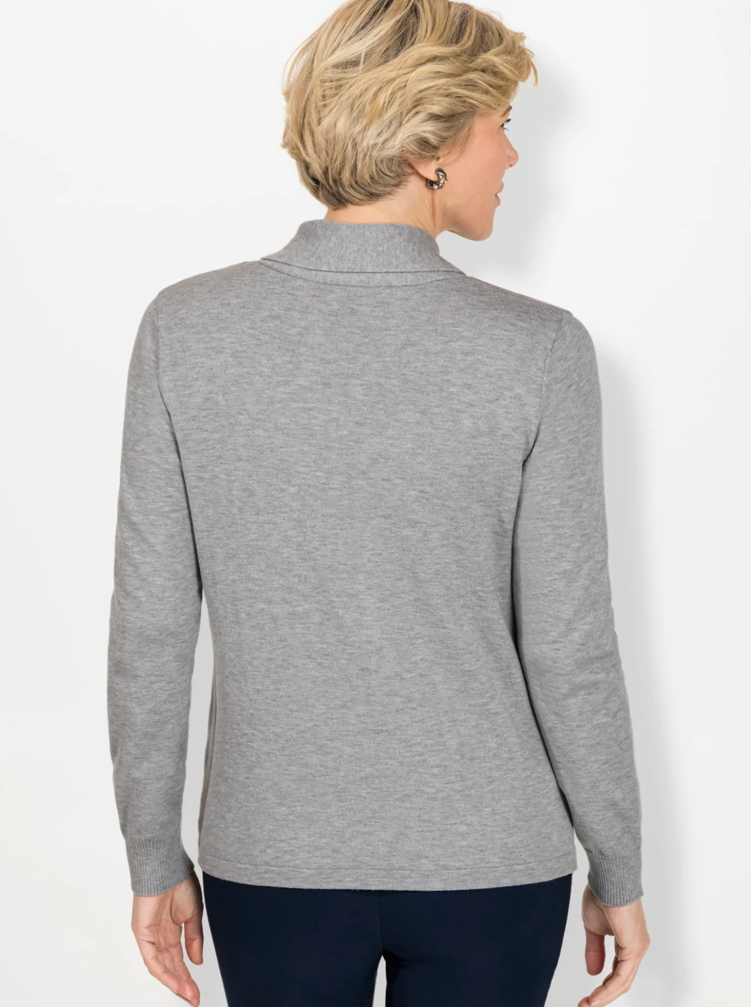 Langarm-Pullover mit Schluppe